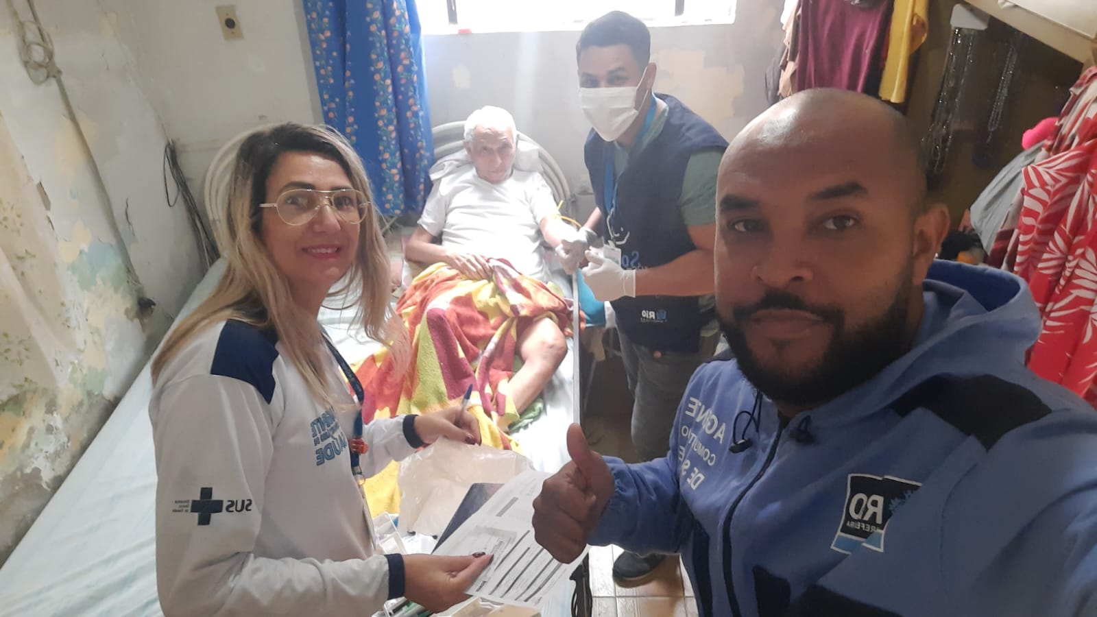 Visita Domiciliar A Pacientes acamados e com dificuldade de locomoção.