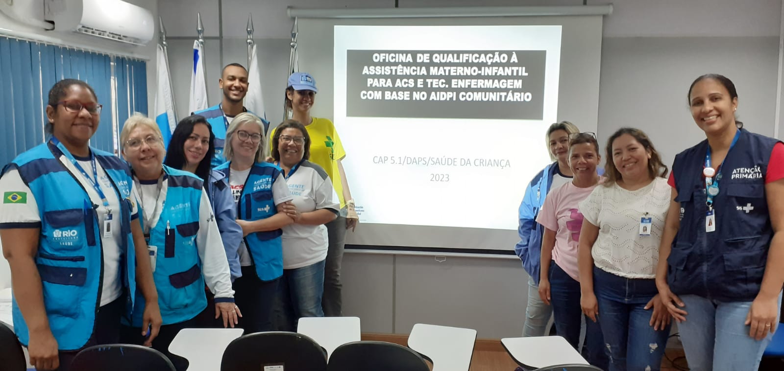 Oficina de qualificação e assistência materno-infantil para ACS e Tec. de Enfermagem com base no AIDPI comunitário