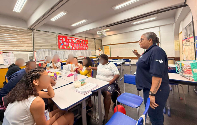 Ação em Saúde Bucal na Escola – CF Olímpia Esteves